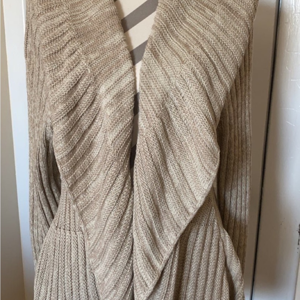 Kohls APT 9 beige sparkle cardigan